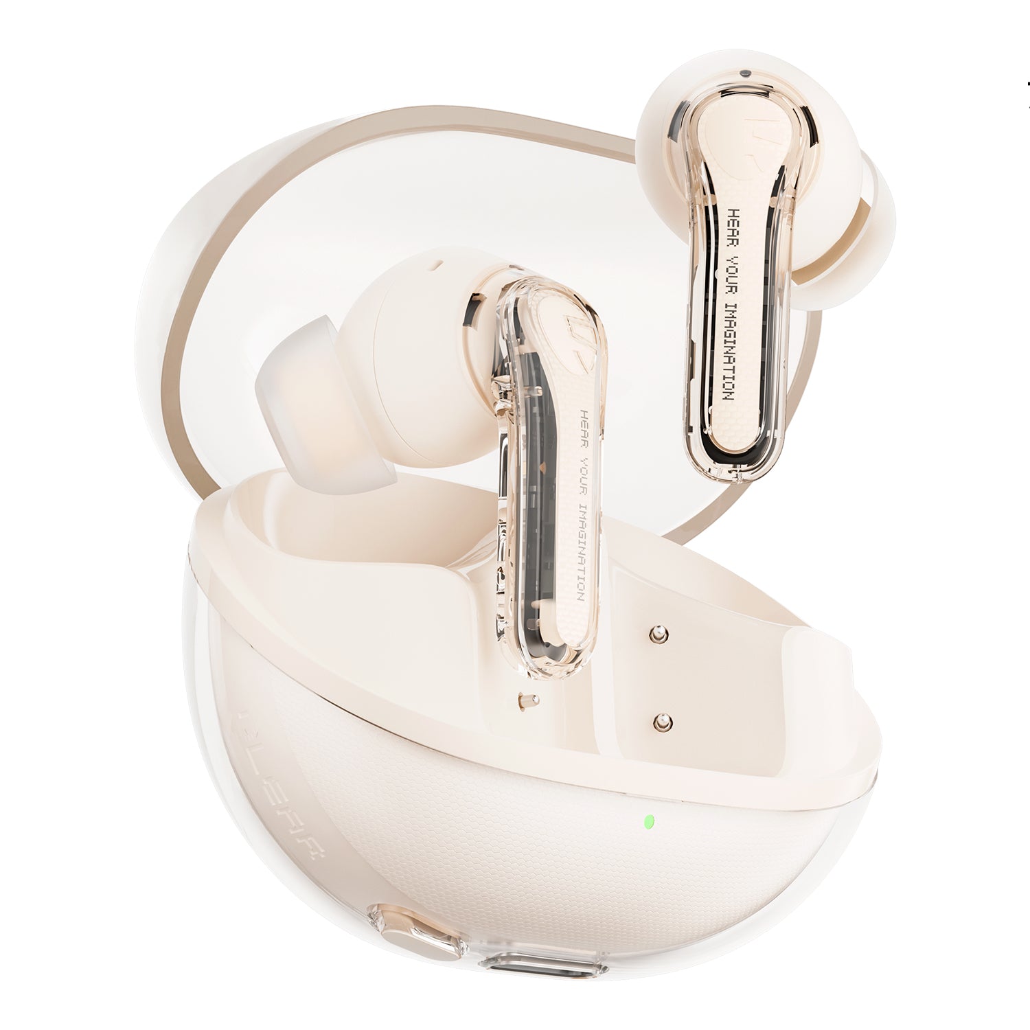 SoundPEATS Clear Wireless Earbuds Beige - TechBuy.Shop