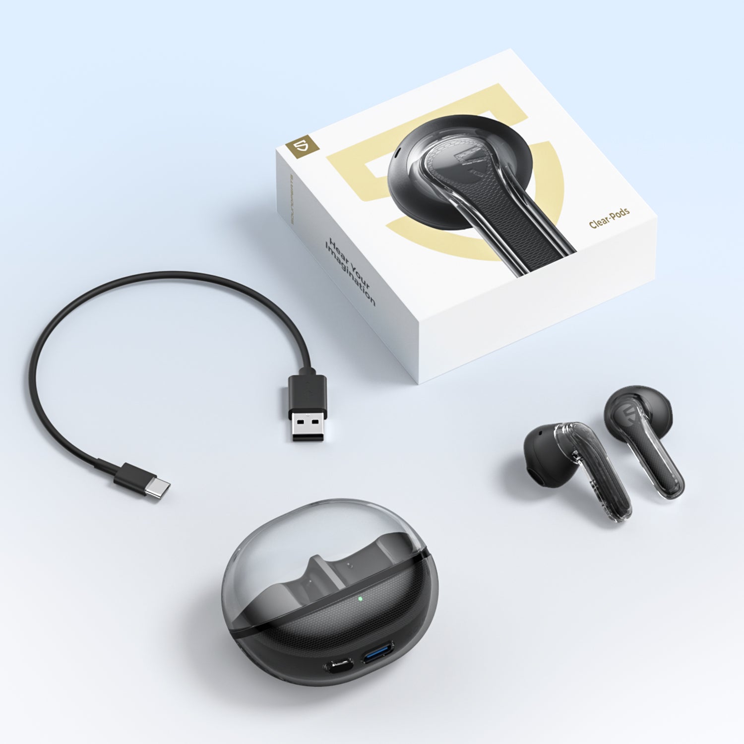 SoundPEATS Clear Pods Wireless Earbuds