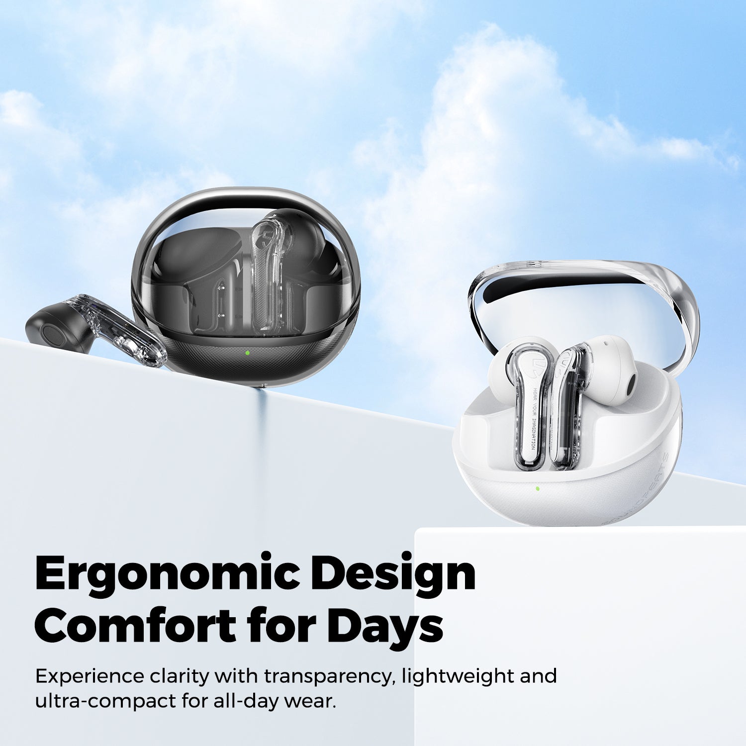 SoundPEATS Clear Pods Wireless Earbuds