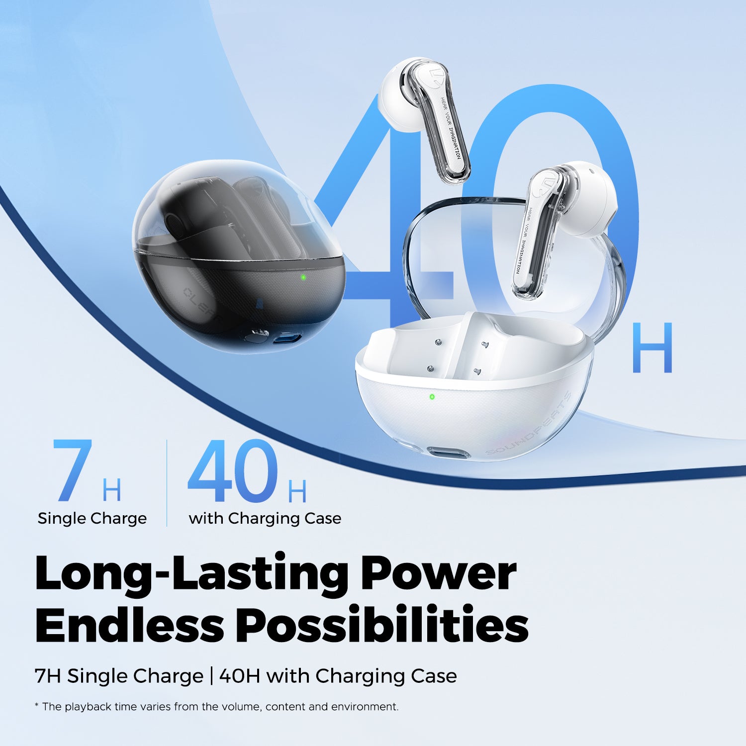 SoundPEATS Clear Pods Wireless Earbuds